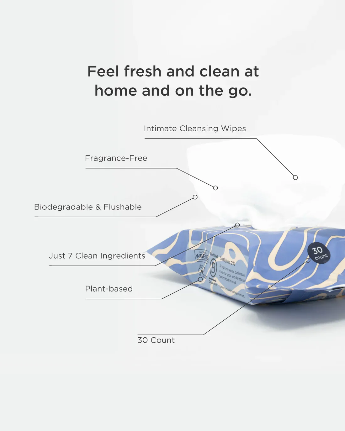 Saalt Intimate Cleansing Wipes - Image 3